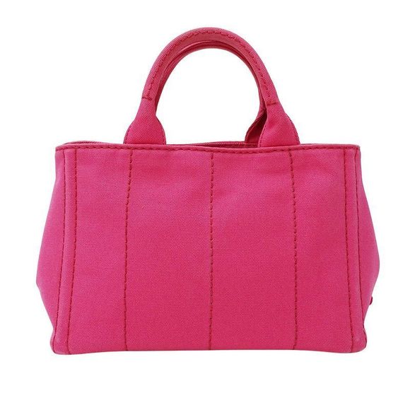Prada Bag Women's Brand Handbag Shoulder Bag 2way Canvas Canapa Mini Pink - Picture 2 of 16
